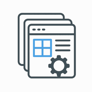 テンプレートブロックのイラスト